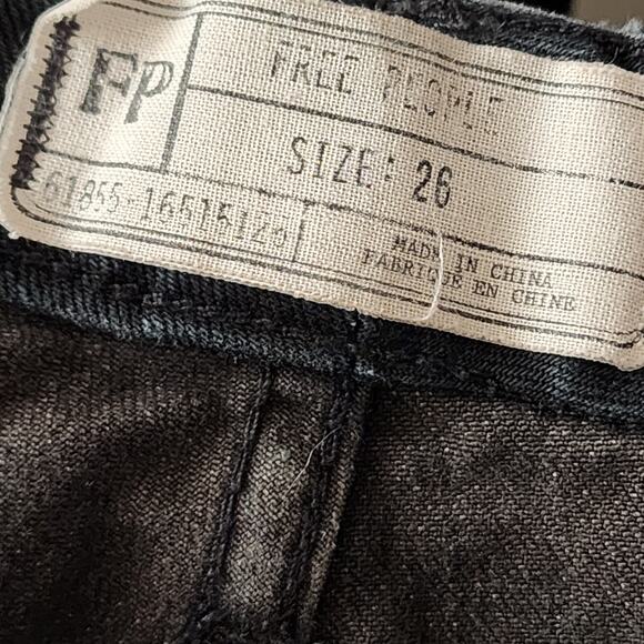 Free People Patched Relaxed Patchwork Size 26 Skinny Jeans - Picture 4 of 5
